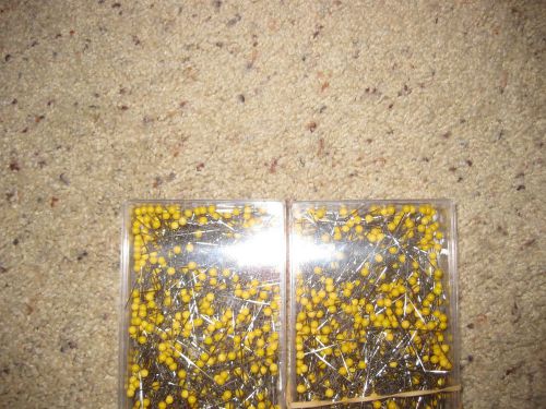 Yellow tip Push Pins ~ 1000