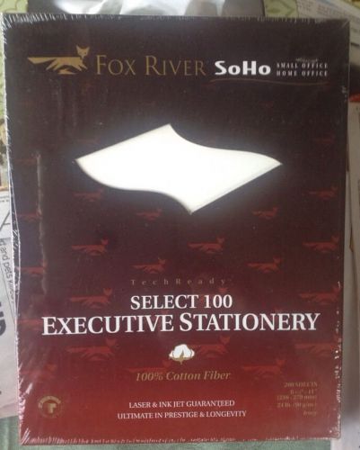 Fox River Executive Stationery 24 Lb 8-1/2 X 11 Inches 100% Cotton 200 Sheets