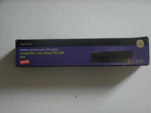 Staples compatible with Sharp UX 5cr fax ribbon Model# SFS-30R 50 m UPC# 7181030