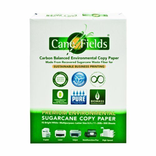 Ace Office 8511 Sugarcane Copy Paper, 93 Bright, 8 1/2 X 11, 20#, White, 2500