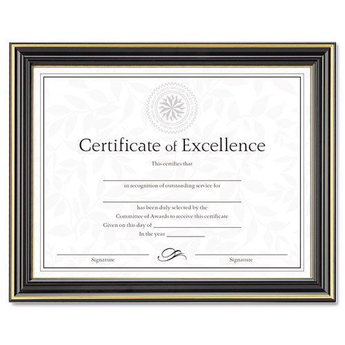 DAX MANUFACTURING INC. N2709S6T Gold-trimmed Document Frame W/certificate, Wood,