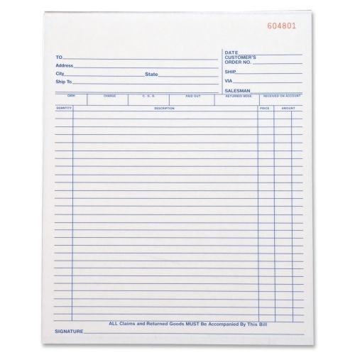 Business Source All-Purpose Triplicate Form -3 Part -10.25&#034;x8.38&#034; - BSN39555