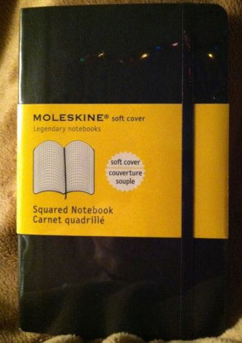 Moleskine Soft Cover Squared Notebook 192 Pages 3 1/2  X 5 1/2