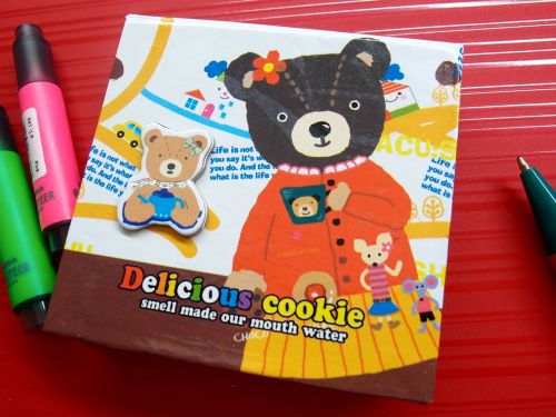 1X Delicious Cookie Mini Memo Note Scratch Doodle Message Writing Pad Paper D-3