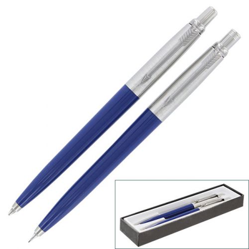 Parker Jotter Blue Ballpoint Pen &amp; Mechanical Pencil Set