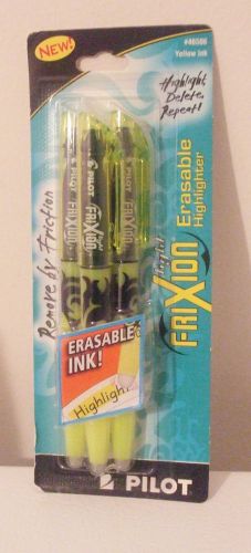 PILOT LIGHT FRIXION ERASABLE HIGHLIGHTER, YELLOW INK, 3 PK, #46506