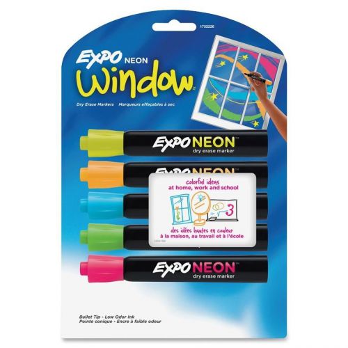 New Expo Neon Bullet Tip Dry Erase Markers in Assorted Colors