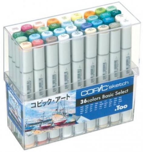 Brand New Too Copic Art Basic 36-Color Set Marker Pen Best Deal From Japan