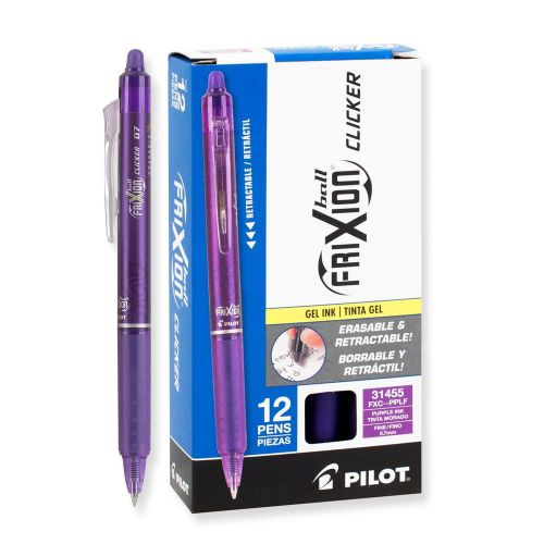 Pilot FriXion Clicker FP Purple (Pilot 31480) - One 12 Pack