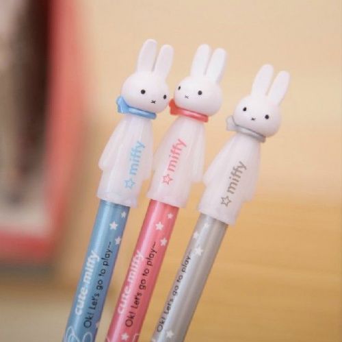 3pcs M&amp;G Miffy rabbit Cute Kawaii Fun 0.5mm Mechanical Click Pencils lot Pen