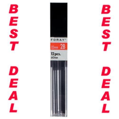 12 Mechanical Pencil Lead Refills 0.7mm HB #2 - Foray