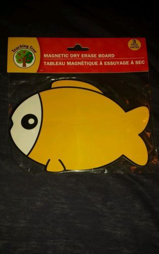 Teacher Resource - Teacher Supply - Magnetic Dry Erase Board 3 pack Fish