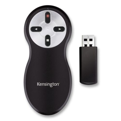 Kensington 33374 wireless presenter w/ laser pointer 1-3/4inx4inx3/4in bk for sale