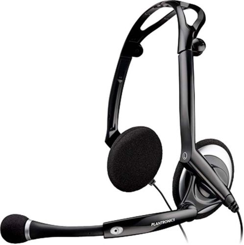 New plantronics pla-.audio400ds 76921-11 dsp foldable usb stereo headset for sale