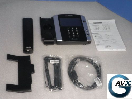 Polycom vvx 600 sip ip phone +90d wrnty, handset, stand, cables: 2200-44600-025 for sale