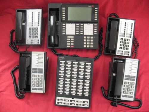 ~~~ Lot of (5) Avaya Merlin Standard Phones &amp; (1) Avaya Merlin Master Panel ~~~