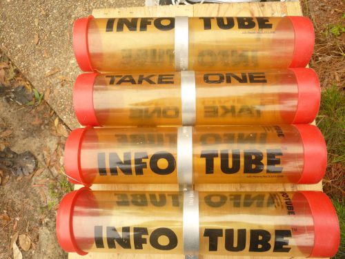 TAKE ONE InfoTube Real Estate Brochure Plastic Outdoor (Lot of 4)
