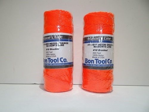 #18 braided mason&#039;s line- orange- 2 pc pack for sale
