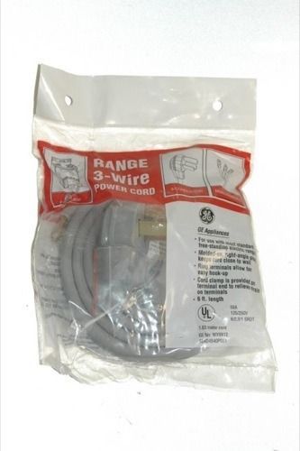 New general electric - wx9x12  3-wire  range power cord   1.83 meter cord for sale