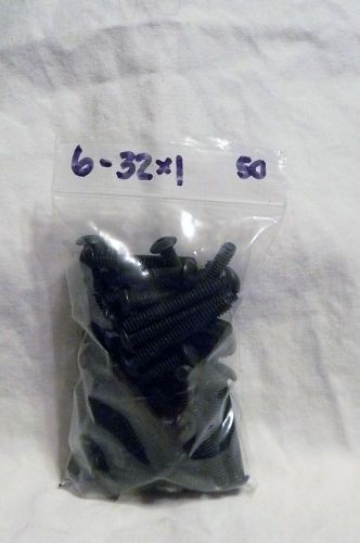 Button head socket cap screw / alloy steel / black oxide / #6-32 x 1&#034; / 50 pkg for sale
