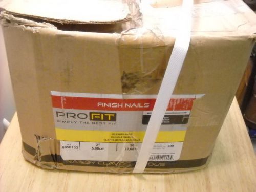 PRO FIT NAILS 50LBS BRITE FINISH 6D 2&#034;. Approx ct/lb = 309 FREE SHIP FREE SHIP