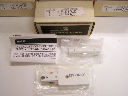 Qty 8 Cooper Halo Power-Trac LE-612-P Low Voltage Adapter White L-650 New
