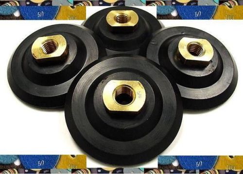 4 inch rubber backer (43 pieces) pad holder for diamond polishing pad granite for sale