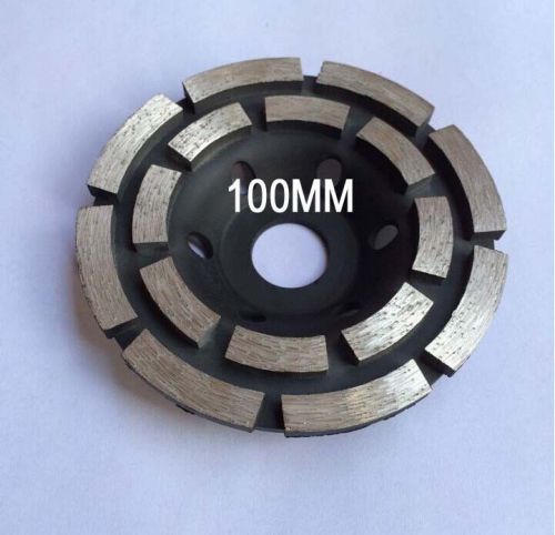 100mm 4 inch diamond sintered segment grinding grind disc wheel blade 2 row for sale