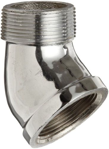 NEW Chrome Plated Brass Pipe Fitting, 45 Degree Street Elbow, 1/2&#034; NPT Male x