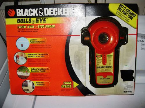 Black &amp; Decker NIB Bulls Eye Laser Level Stud Finder BDL 100S