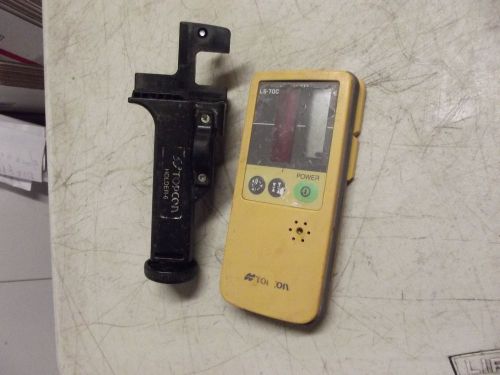 Topcon ls-70c detector for rotating survey laser level used w/ holder used for sale