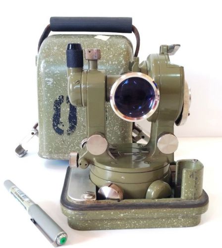 RARE Small KERN Aarau Swiss DK1 Theodolite with Case