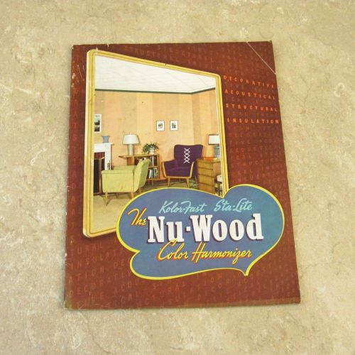 1942 Nu-Wood Color Harmonizer Brochure / Catalog - Wood Conversion Company