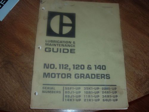 Vintage 1971 caterpillar lubrication &amp; maintenance guide for sale