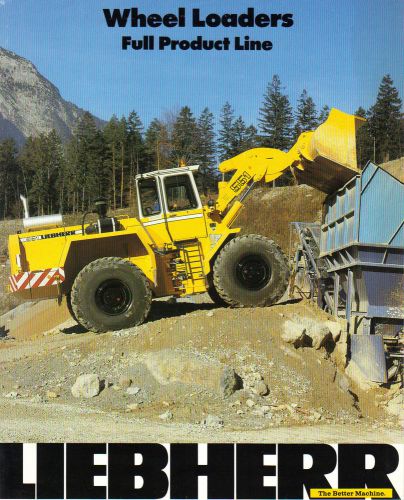 Liebherr Full Line  Wheel Loader Brochure and Specifications