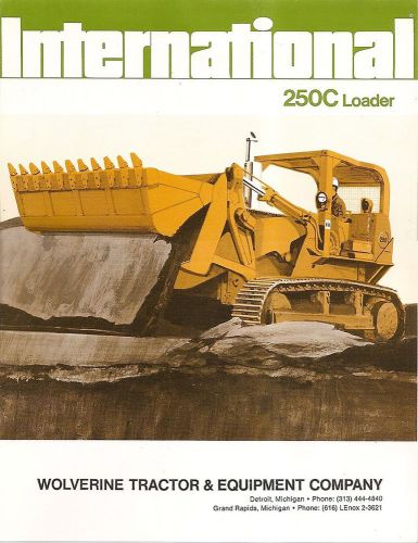 Equipment Brochure - International - IH 250C - Crawler Loader - 1972 (EB845)