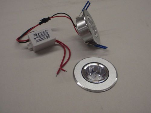 Recessed led lamp kit assembly 1 watt / 12 volt with power supply cool white for sale