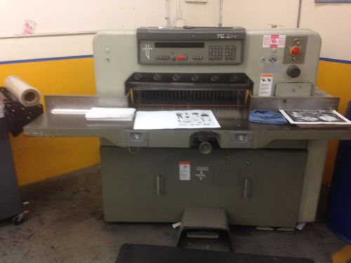 Polar mohr 76 em 30 in. programable fully hydraulic paper cutter with air bed for sale