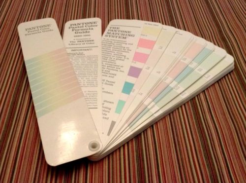VINTAGE Pantone Color Formula Guide PASTEL Coated &amp; Uncoated 1990-1991