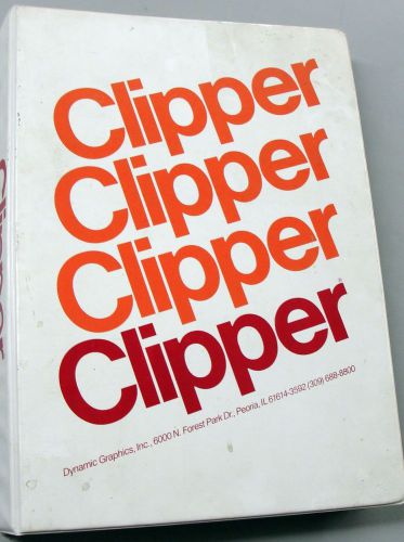 Clipper Art Dynamic Graphics Inc 1989 1990 Huge Binder Graphic Design Clip Art