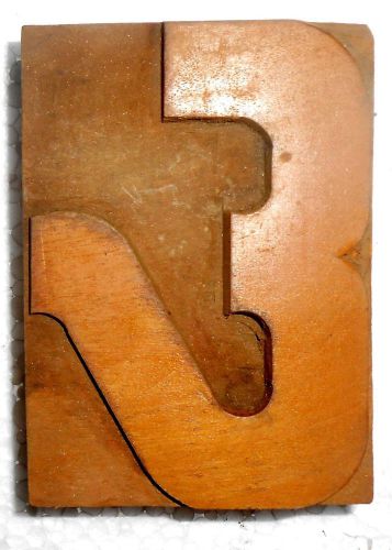 Vintage Letterpress  &amp; Ampersand Wood Type Printers Block Collection 85 m.m m686