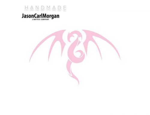JCM® Iron On Applique Decal, Tribal Dragon Soft Pink