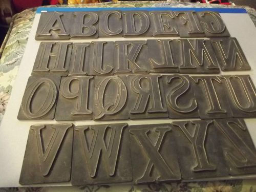 Brass 3&#034; printing letters