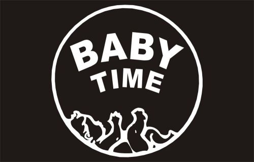 Sign Baby Time Vinyl Sticker Decal Truck Bumper Car Removable - 675 A