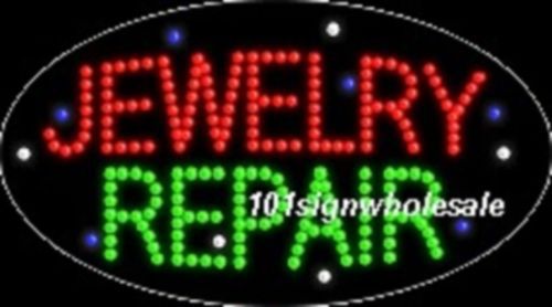 New led signage-jewelry repair open animated flashing window display sign boards for sale