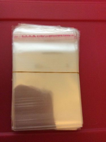 3&#034;x4&#034;self adhesive clear bags lot of (50)