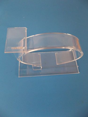 Wholesale lot of 10 horizontal watch display stand plastic watch holder clear for sale