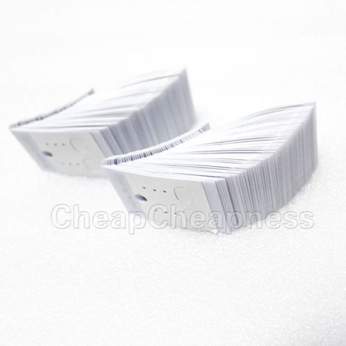 Reliable New 100PCS White Paper Earrings Jewelry Display Hanging Cards Tags TBCA