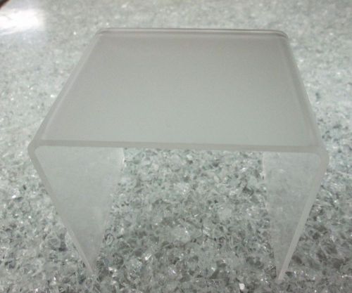 Qty 12 Frosted Acrylic Risers P95  1/8&#034; by 3&#034; x 3&#034; x 3&#034;