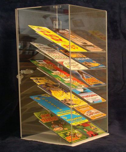 Acrylic countertop display case  8x7x22&#034; tall, cell phones, blister paks, e-cigs for sale